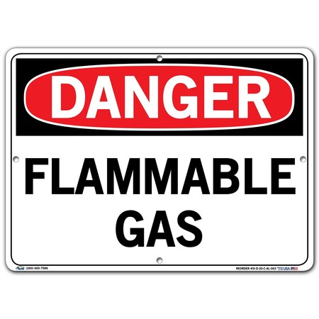 Vestil Aluminum Sign, 10-1/2" H, 14-1/2" W, Rectangle, English, SI-D-20-C-AL-063 SI-D-20-C-AL-063